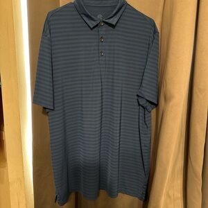 Champion Men's Dark Navy Striped Golf Polo
